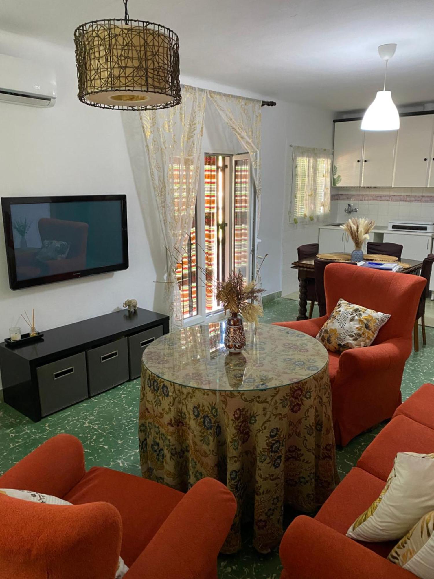 莫纳奇尔Casita Rural La Rosa De La Huerta Con Chimenea Interior公寓 外观 照片