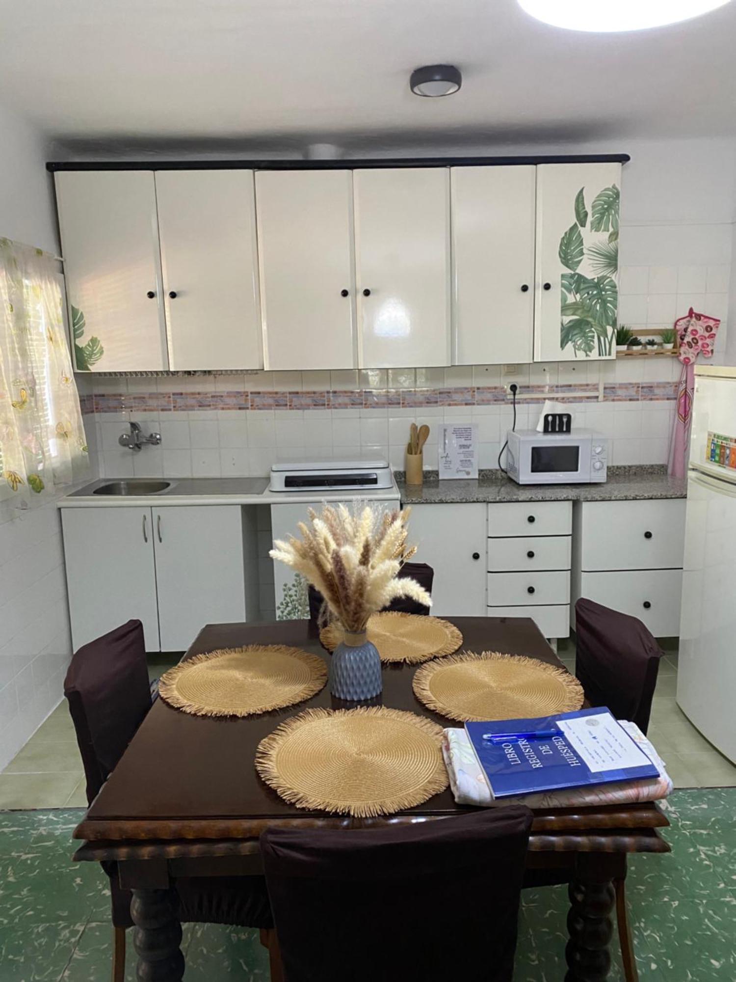 莫纳奇尔Casita Rural La Rosa De La Huerta Con Chimenea Interior公寓 外观 照片